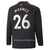 Camiseta de fútbol Manga Larga Manchester City Mahrez 26 Segunda Equipación 2022-23 - Hombre